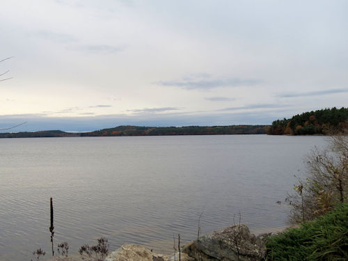 view across Lake Auburn
